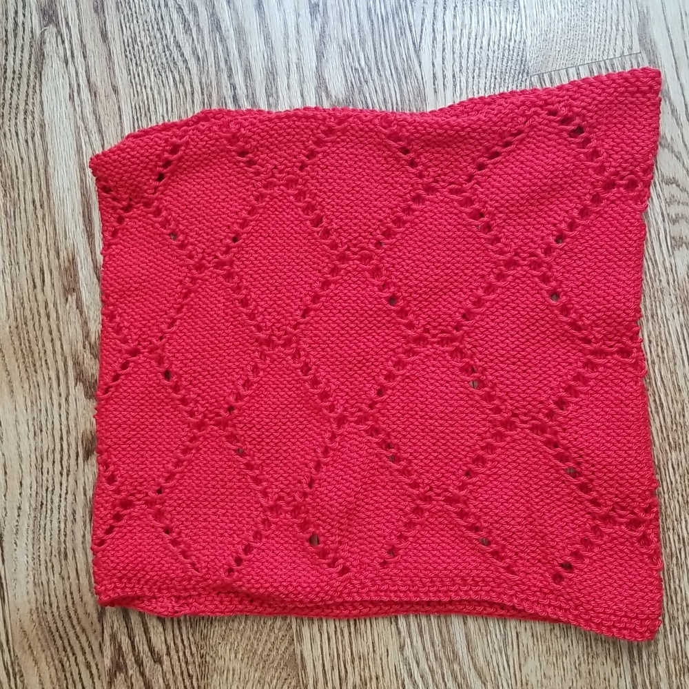 Awesome Bright Red Crochet Neck Warmer/Scarf ❤ Autumn Ready ❤